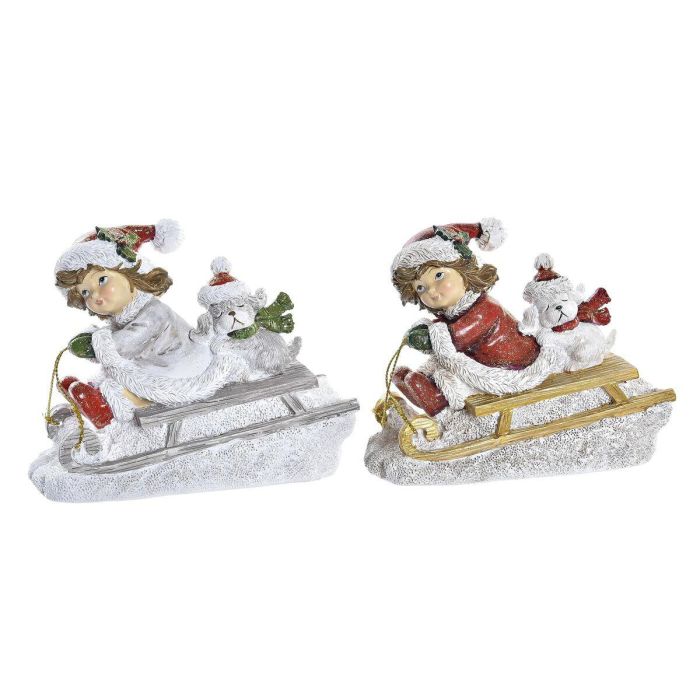 Figura Navidad Tradicional DKD Home Decor Rojo Blanco 6 x 10.5 x 13 cm (2 Unidades) Figura Navidad Tradicional DKD Home Decor Rojo Blanco 6 x 10.5 x 13 cm (2 Unidades)