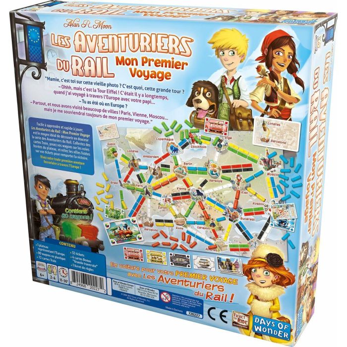Asmodee Aventuriers du rail Mon Premier Voyage Juego de Mesa 1