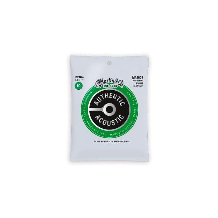 Juego Acústica Authentic Silked 92/8 Phosphor Bronze 12St Extra Light 10-47