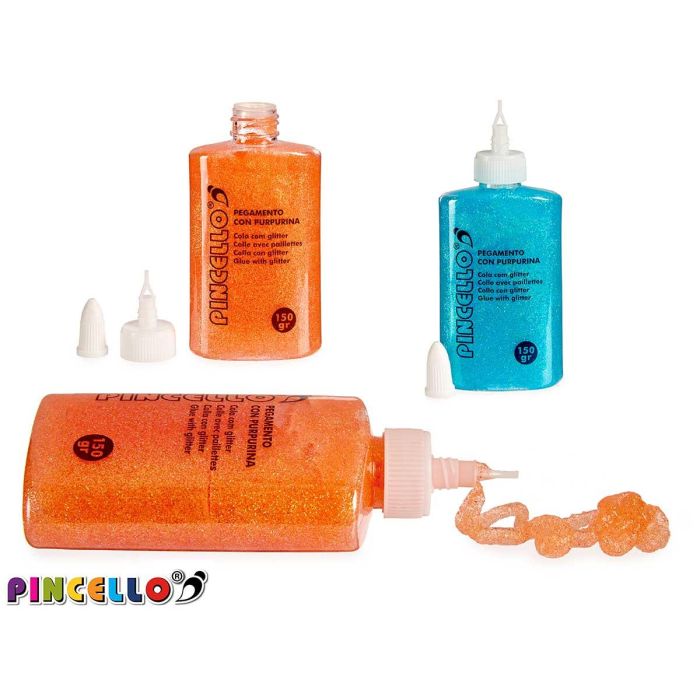 Cola Purpurina 4Col Claros Pincello 3X14CM (24 Unidades) 3 Cola Purpurina 4Col Claros Pincello 3X14CM (24 Unidades) 3