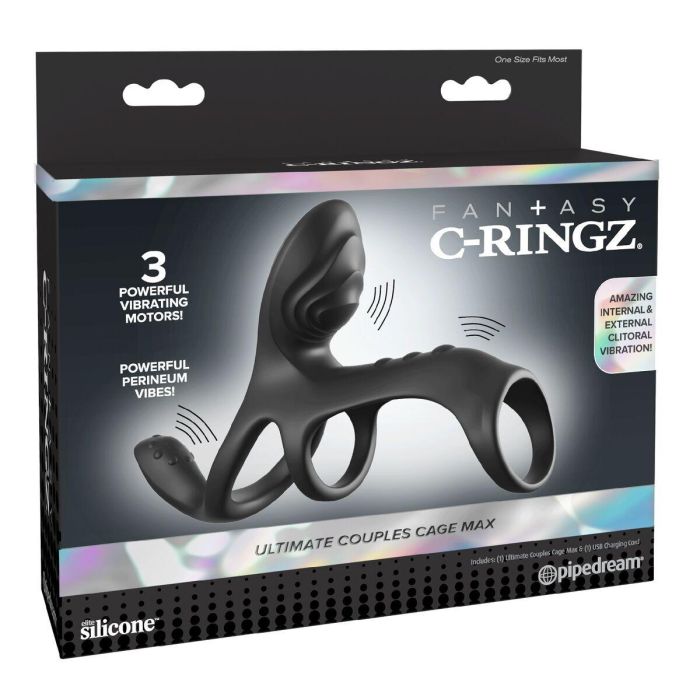 Anillo para el Pene Pipedream Fantasy C-Ringz Negro 1 Anillo para el Pene Pipedream Fantasy C-Ringz Negro 1
