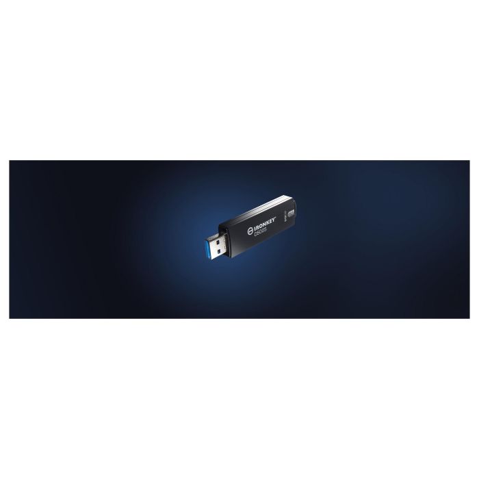 Kingston IronKey D500S USB 3.2 Gen 1 512 GB Negro - Llave USB segura cifrada hardware AES-256, FIPS 140-3 Nivel 3, IP67, resistente 5