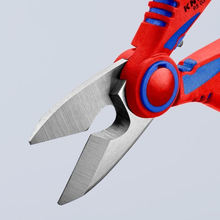KNIPEX Elektrikerschere mit Crimpstelle 3 KNIPEX Elektrikerschere mit Crimpstelle 3