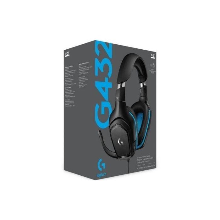 Auriculares Gaming con Micrófono Logitech G432/ USB 2.0/ Jack 3.5/ Negros 4 Auriculares Gaming con Micrófono Logitech G432/ USB 2.0/ Jack 3.5/ Negros 4