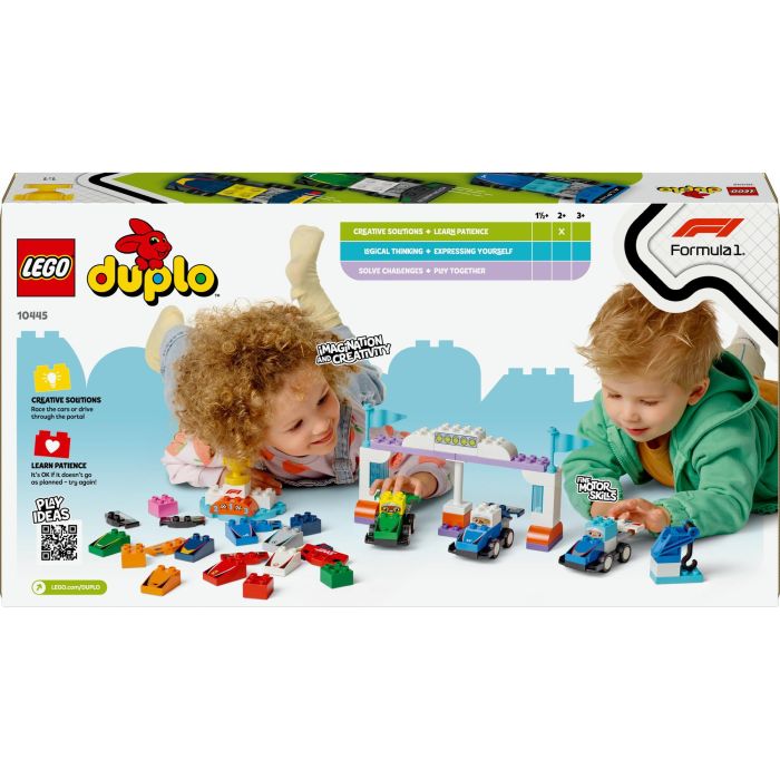 Lego 10445 Duplo Coches de Carreras y Pilotos Equipo F1, Set de Construcción con Semáforo, Podio y Coches Personalizables 3 Lego 10445 Duplo Coches de Carreras y Pilotos Equipo F1, Set de Construcción con Semáforo, Podio y Coches Personalizables 3