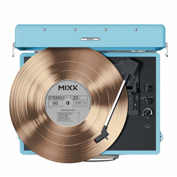 Mixx Audio AAALT65870 Tocadiscos de Vinilo Revival 55 Estéreo Integrado 3 Velocidades Bluetooth Salida RCA Azul 8