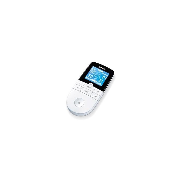Beurer Electroestimulador TENS/EMS con 4 Electrodos para Alivio del Dolor, Fortalecimiento Muscular y Masaje Relajante Beurer Electroestimulador TENS/EMS con 4 Electrodos para Alivio del Dolor, Fortalecimiento Muscular y Masaje Relajante