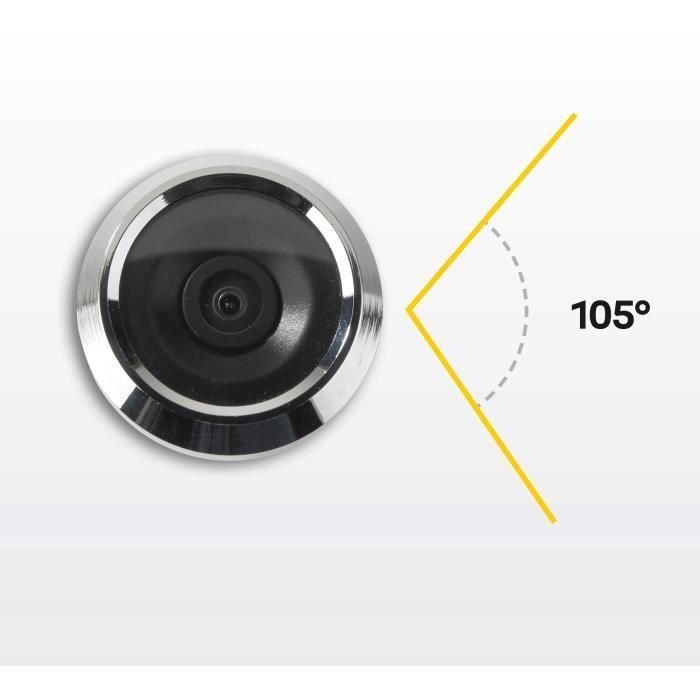Yale Mirilla digital Pantalla LCD 3.2" para puerta, compatible con grosores de 38-110 mm 4