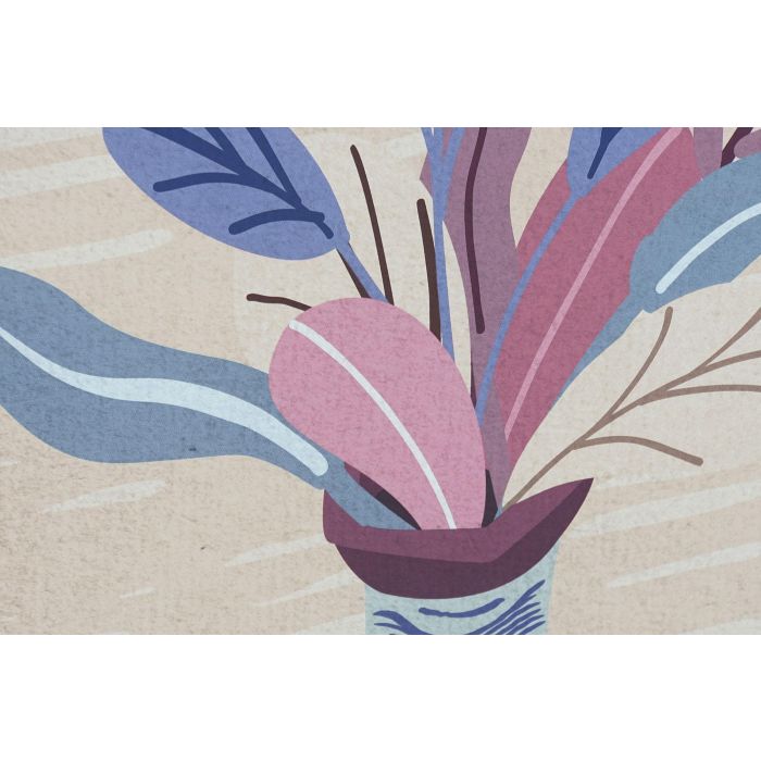 DKD Home Decor Cuadro Scandi con Jarrón, Multicolor, de Lienzo 83x83 cm (Pack de 2 Unidades) - Surtido Aleatorio 2