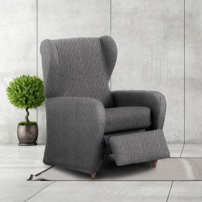 Funda para sillón con pies separados Eysa ROC Gris oscuro 90 x 120 x 85 cm 4