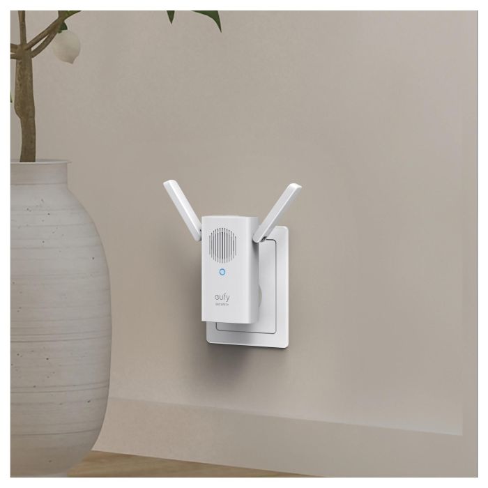 Eufy Video Doorbell 1080p Negro, Blanco, Hogar, IP65, 1600x1200, 5m Nocturna, 1080p, Inalámbrico, 2400MHz, Batería 5000mAh, 4 Meses