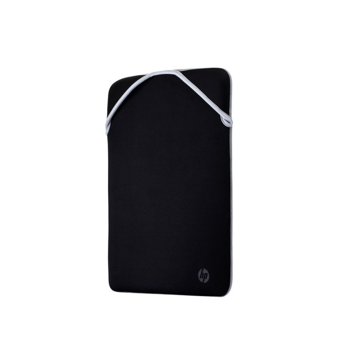 HP 2F2J1AA Funda Reversible Protectora de Neopreno para Portátiles 14.1" Negro/Plata, Lavable, Resistente a Golpes y Arañazos 4