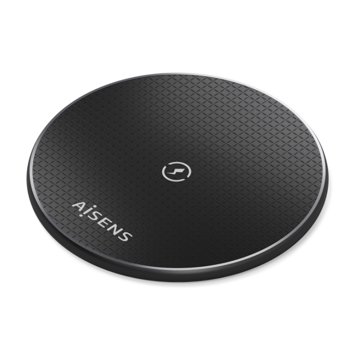 AISENS Cargador Inalámbrico ASCH-15W1WC058-BK 15W Qi para Smartphone Color Negro