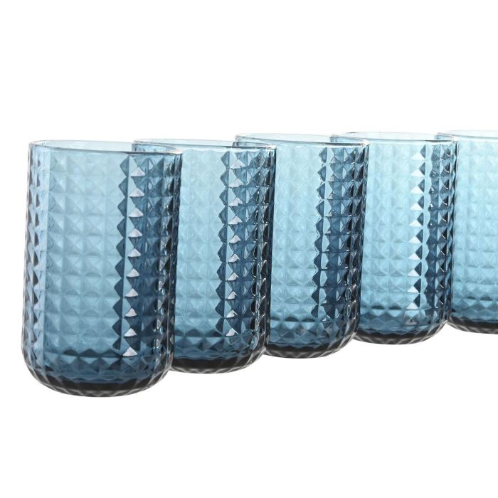 Vaso Basicos DKD Home Decor Azul 8 x 13 x 8 cm Set de 6 3