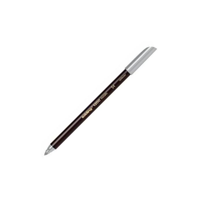 Edding Rotulador 1200 Punta Fina Metálico Plata 1-3mm para Papel Claro y Oscuro (10 Unidades) (10 Unidades)