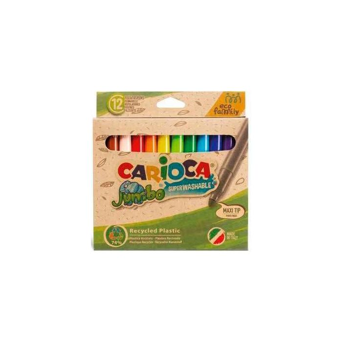 Carioca Rotuladores Jumbo Eco Family Punta Maxi C-Surtidos Estuche 12 Ud Carioca Rotuladores Jumbo Eco Family Punta Maxi C-Surtidos Estuche 12 Ud