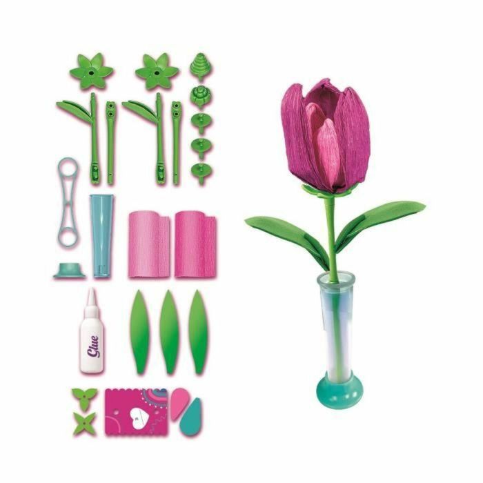 Clementoni CLE8005125188789 Kit Crea tus flores Tulipán 3 Clementoni CLE8005125188789 Kit Crea tus flores Tulipán 3