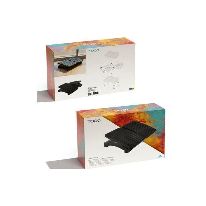 TooQ TQFR0604-B Reposapiés Ajustable e Inclinable Negro 430 x 320 x 105-130 mm 3 TooQ TQFR0604-B Reposapiés Ajustable e Inclinable Negro 430 x 320 x 105-130 mm 3