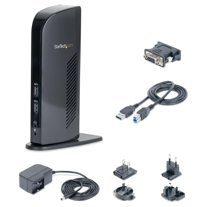 Hub USB Startech USB3SDOCKHD Negro 20 W 1