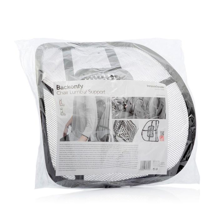 Respaldo Lumbar Portátil Transpirable Backonfy InnovaGoods 2 Respaldo Lumbar Portátil Transpirable Backonfy InnovaGoods 2