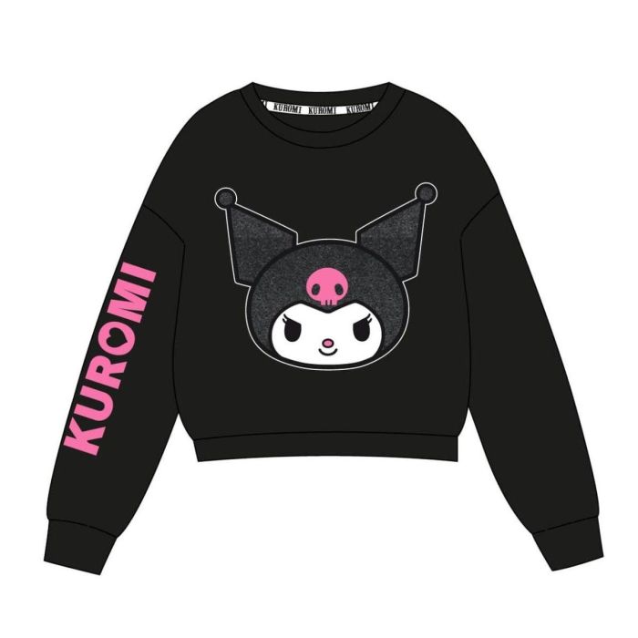Cerdá Sudadera Cotton Brushed Hello Kitty Kuromi Black Talla 12 Años 5