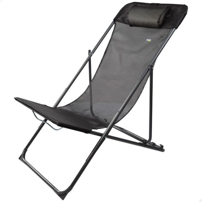 Tumbona reclinable Aktive Negro 53 x 87 x 78 cm (4 Unidades) 1 Tumbona reclinable Aktive Negro 53 x 87 x 78 cm (4 Unidades) 1