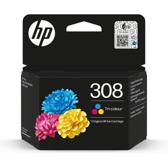 Hp Tinta Tricolor Envy Series 6110, 6120, 6130, 6520, 6530 - Nº 308 Hp Tinta Tricolor Envy Series 6110, 6120, 6130, 6520, 6530 - Nº 308