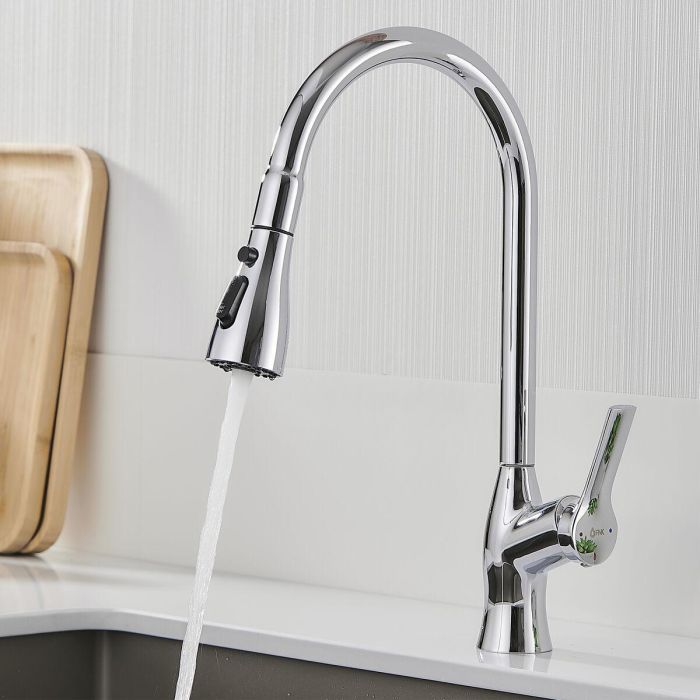 Grifo Monomando Fontastock Cromo Acero Inoxidable Latón Cerámico Aleación de Zinc Forma de C Alto 3 Grifo Monomando Fontastock Cromo Acero Inoxidable Latón Cerámico Aleación de Zinc Forma de C Alto 3