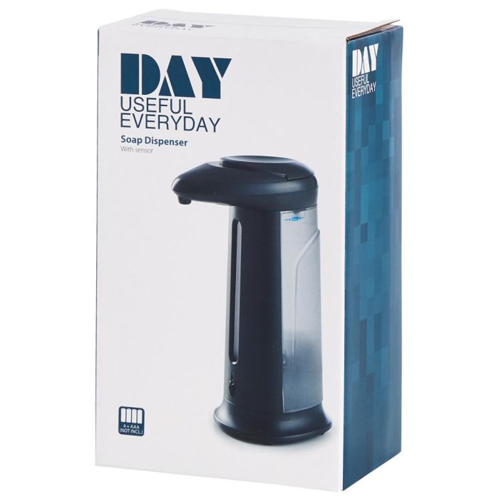 Day Dispensador Jabón con Sensor, Sin Contacto, 330 ml, Funciona con Pilas AAA 2 Day Dispensador Jabón con Sensor, Sin Contacto, 330 ml, Funciona con Pilas AAA 2