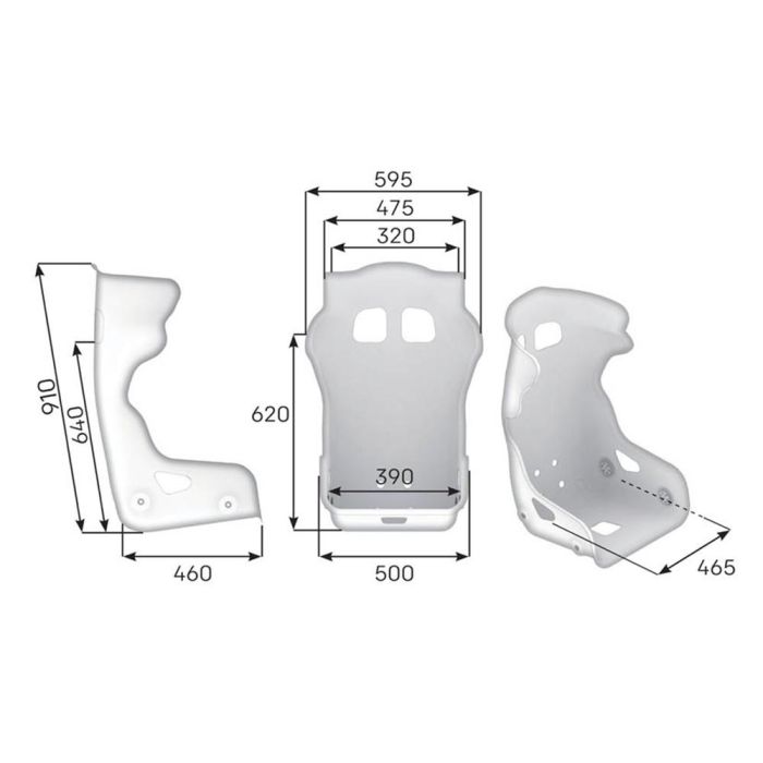 Asiento Racing Omp Htc Evo Carbono - Fia 8855-2021 Negro OMPHA0-0900-A01-071 2