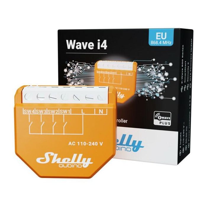Shelly Relais "Wave i4" Szenenaktivierer Z-Wave 1
