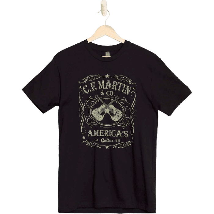 Camiseta Dual Guitar - Negra (S) 2