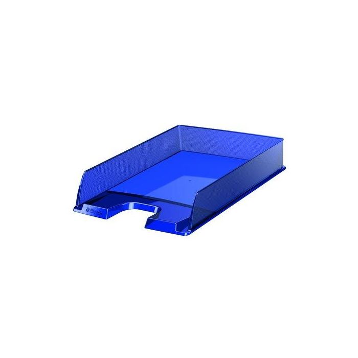 Bandeja Sobremesa Europost Transparente Azul Oscuro (Set de 10)