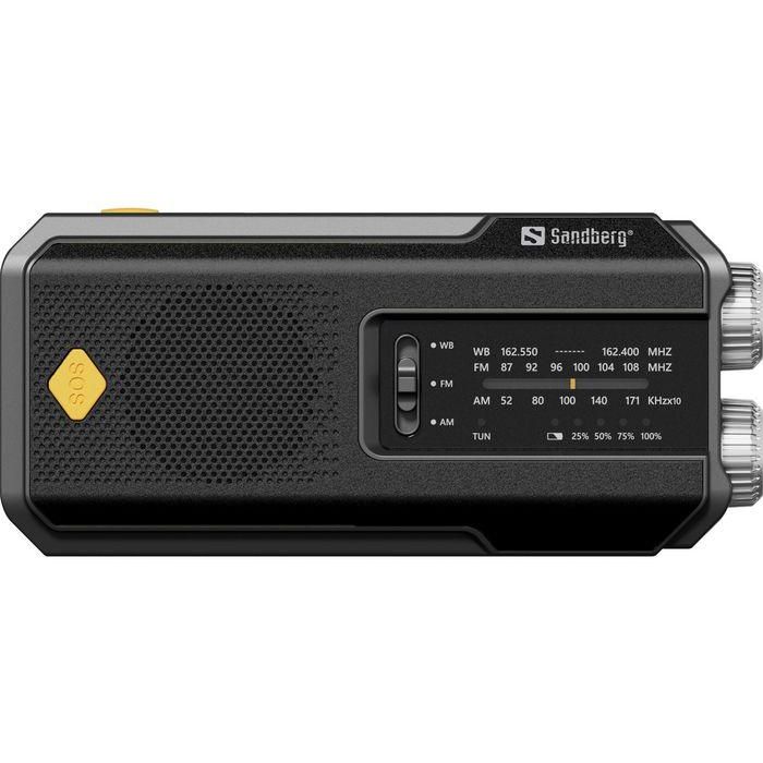 Sandberg Survivor All-in-1 2000 Radio Multifunción con Powerbank, Altavoz, Linterna y Carga Solar/Manivela 6 Sandberg Survivor All-in-1 2000 Radio Multifunción con Powerbank, Altavoz, Linterna y Carga Solar/Manivela 6