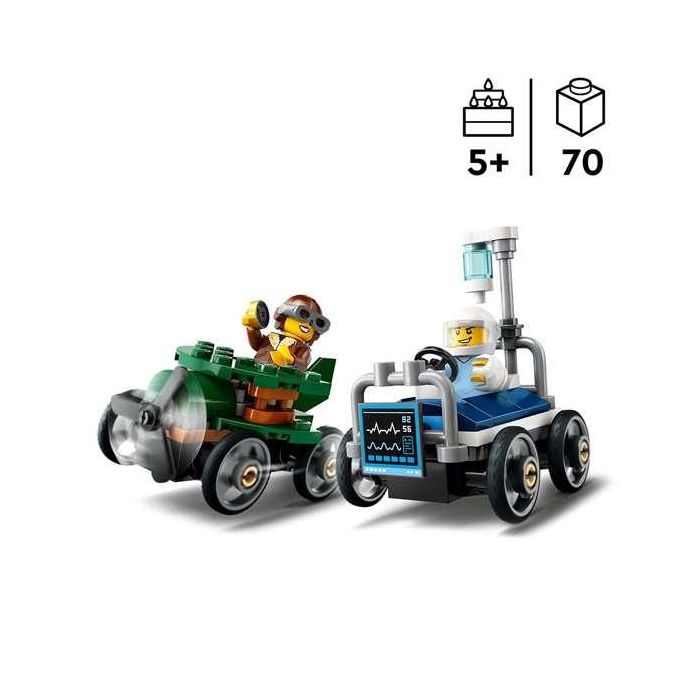 Juego de construccion coches de carreras: avión vs cama de hospital lego city great vehicles 5 Juego de construccion coches de carreras: avión vs cama de hospital lego city great vehicles 5