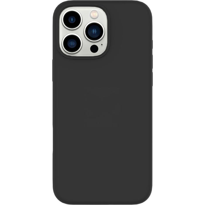 eSTUFF Funda silicona INFINITE RIGA para iPhone 16 Pro Max, Negra, 93% material reciclado
