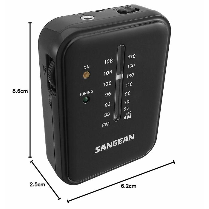 Radio Portátil Sangean SR-32 Negro AM/FM 13 Radio Portátil Sangean SR-32 Negro AM/FM 13