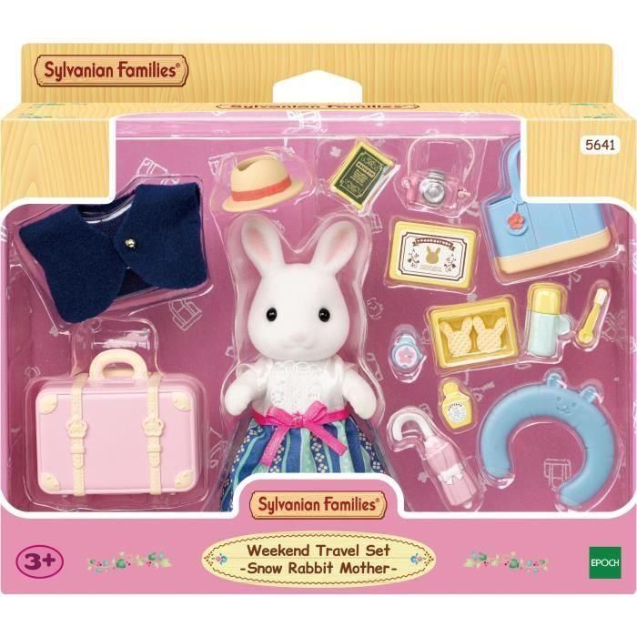 La madre de Snow Rabbit y su maleta de fin de semana - Familias Sylvanian - 5641 - de 3 años