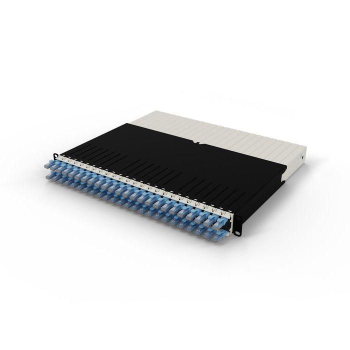 PATCHBOX patchbox.one - Gestión de Cables UTP Cat.6a para Rack de Red 8RU Azul - 24 Cables Retráctiles