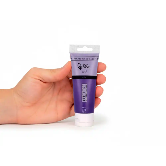 Liderpapel Pintura Acrílica Tubo Plástico 60 ml Color Violeta 4