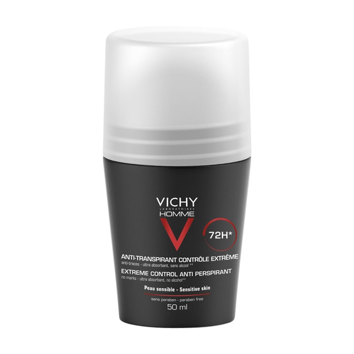 Vichy Homme Deo Roll-On Extreme Control 72H 50 mL