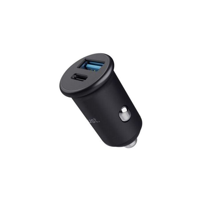Trust 25197 Cargador de Coche Maxo 38W con 1xUSB-C y 1xUSB-A. Carga Rápida PD, QC 3.0 para Móvil, Tablet, Portátil. 2 Trust 25197 Cargador de Coche Maxo 38W con 1xUSB-C y 1xUSB-A. Carga Rápida PD, QC 3.0 para Móvil, Tablet, Portátil. 2