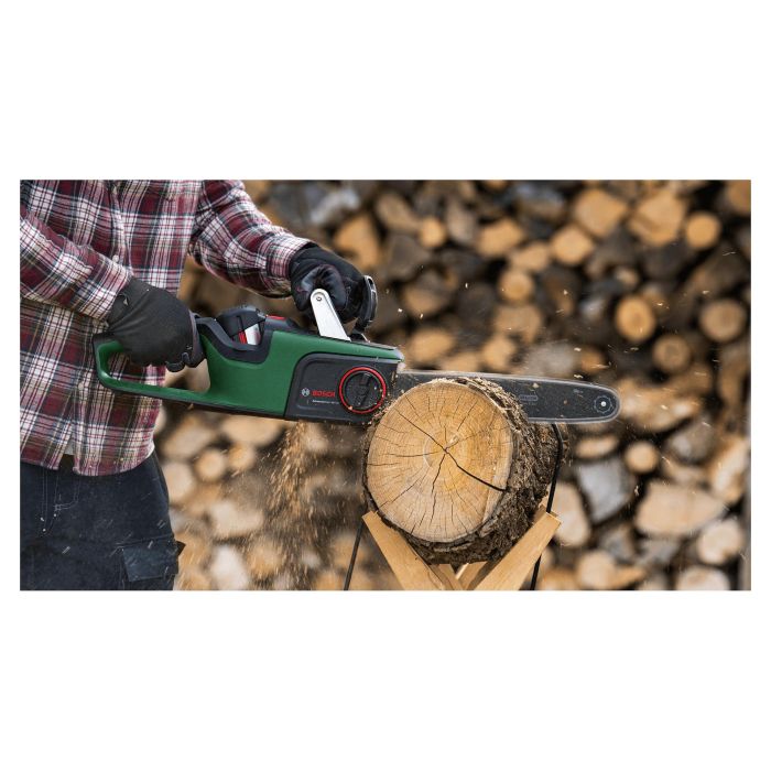 Bosch ADVANCEDCHAIN 36V-35-40 Motosierra de Cadena Eléctrica con Batería 36V 2Ah, Negro y Verde 7