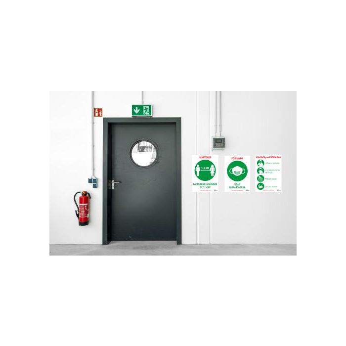 Avery AV_KITCOVID5_ES Señales Adhesivas "Consejo para Estornudar" Preimpreso 2 Hojas A4 1