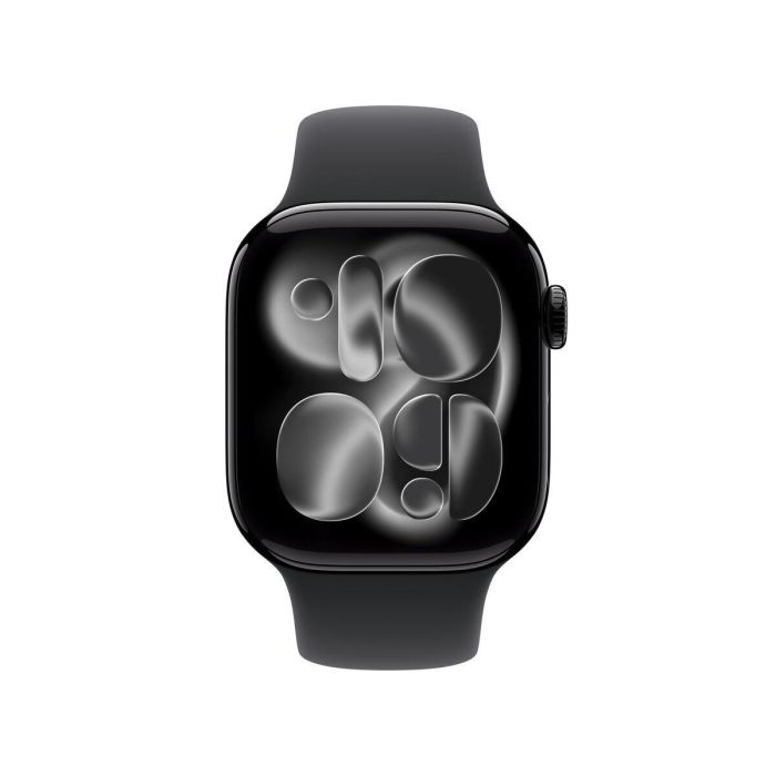 Apple Watch Series 11 GPS 42 mm Caja Aluminio Negro Azabache Correa Deportiva Negra Talla S/M MEQT4ZRA
