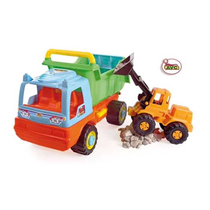 Camion volquete con excavadora 68x45x32 cm 5 Camion volquete con excavadora 68x45x32 cm 5