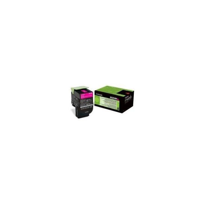 Consumible Impresora Laser Lexmark 802Hm Toner Magenta Ac Retorn