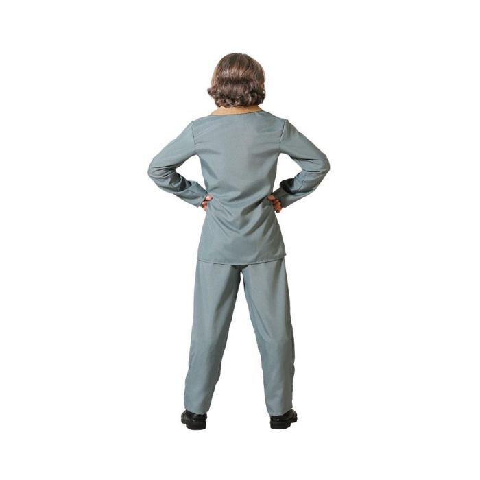 Disfraz Payaso Halloween Gris Con Corbata Hombre Adulto XXL 2
