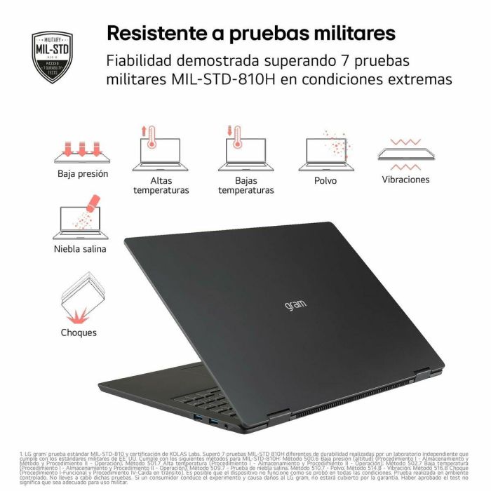 Laptop LG 16Z90TS-G.AU99B 16" 32 GB RAM 1 TB SSD 18 Laptop LG 16Z90TS-G.AU99B 16" 32 GB RAM 1 TB SSD 18