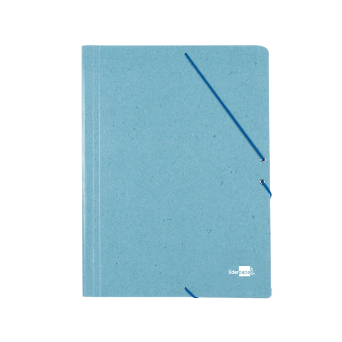 Liderpapel Carpeta con Gomas Tres Solapas Cartón Prespán A3 Color Verde 1